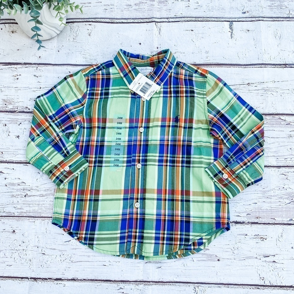 Ralph Lauren Plaid Long Sleeve Button Down